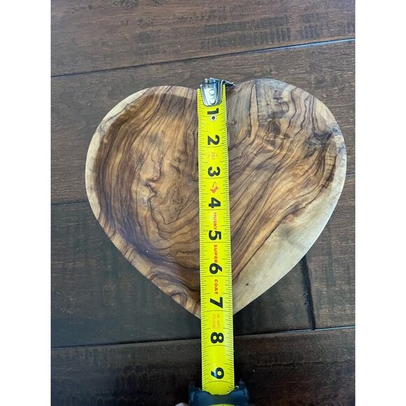 Heart Shaped Wood Dish Catch All Wall art - Picture 6 of 6